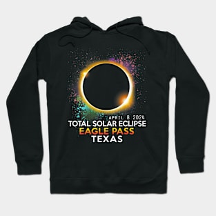 Totality Total Solar Eclipse Eagle Pass Texas April 8 2024 Hoodie